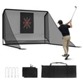 thumbnail image 3 of 10x7ft Golf Practice Net with Auto Ball Return - Portable Hitting Enclosure with Side Barriers & Carry Bag, Indoor/Outdoor Training Aid for Backyard, Garage, Driving Range, 3 of 13