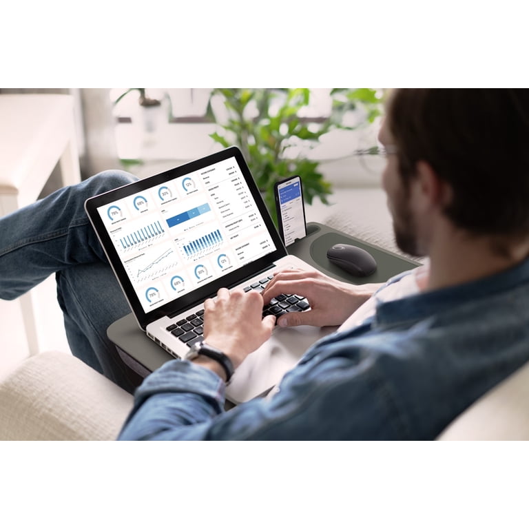 Portable Lap Desk with Phone Tablet Display Slot photo 4