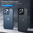 thumbnail image 1 of HTOOQ Frosted Designed for iPhone 13 Pro Case,Black & Blue--, 1 of 5