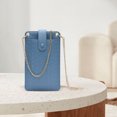 thumbnail image 4 of Bolso de tarjeta para mujer, cadena PI de moda para Bolso de compras de viaje de oficina (azul), 4 of 6