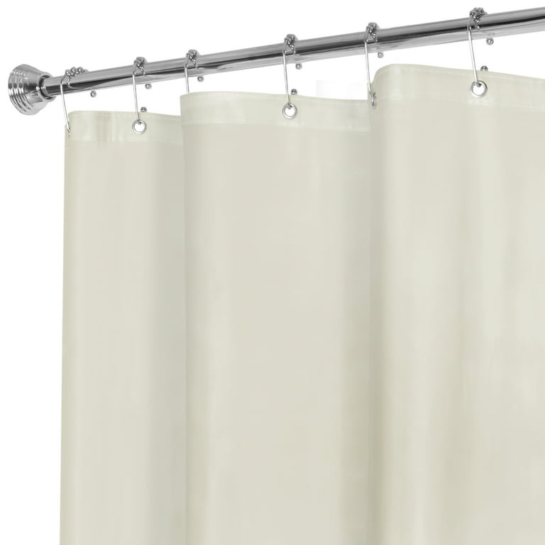 Zenna Home Beige Super Heavyweight Vinyl Shower Curtain or