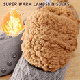 thumbnail image 5 of Kelvono Winter Wool Socks, Fuzzy Non-Slip Floor Socks, Thick Cold Weather Wool, Unisex Fluffy , 2026 New Non-slip Warm Floor Socks , Soft Home Warm Women Men Snow Sock, Soft Fleece(Small), 5 of 7