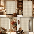 thumbnail image 6 of Cream Plaid Shower Curtain, Waterproof Shower Curtains for Bathroom, Gingham Checked Minimalist Modern Washable Fabric Bathtub Curtain Set Bath Decor with 12 Hooks 48"x72", 6 of 8