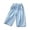 Z1 Blue2, variant on REDARER Girls Lightweight Denim Wide-Leg Capris, Elastic Waist Loose Fit Summer Casual Trousers for Daily Play,2-3 Years