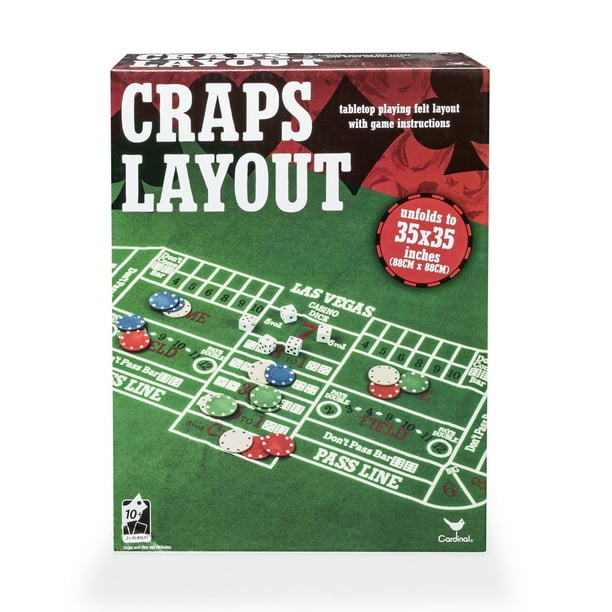 Deluxe Felt Craps Tabletop Layout