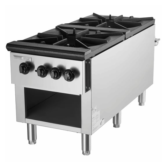 Commercial Gas Range 2 Burner Countertop Stove Hot Plate Kitchen Restaurant Heavy Duty
