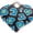 Hot Blue, variant on Delight Jewelry Silver-tone Hot Pink Cheetah Print Heart - Silvertone Class of 2026 Delicate Bar Bracelet, 8.5"