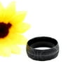 thumbnail image 7 of Uloveido Stainless Steel Black Sporty Basketball Ring Domed Design Men Women Cool Jewelry Size 10, 7 of 7