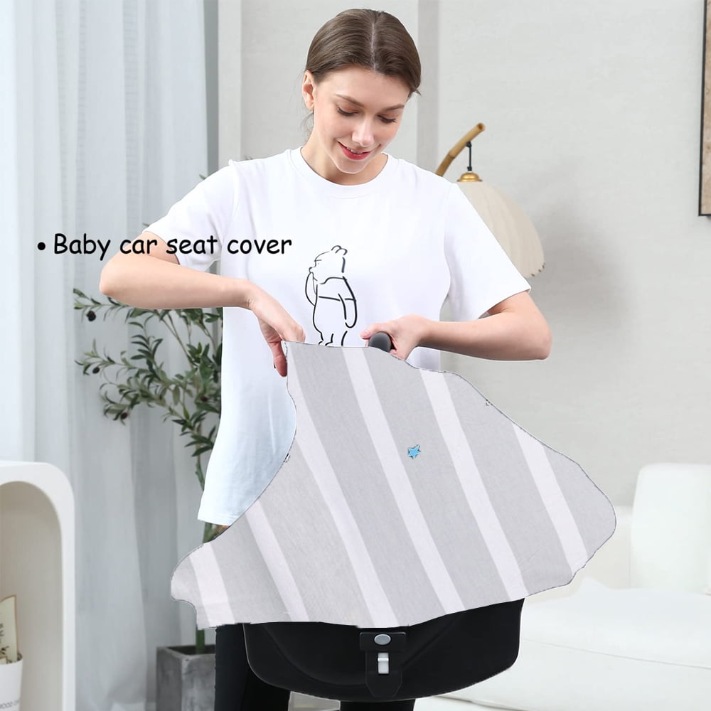 Car Seat Covers for Babies - Multi- use Nursing Car seat Canopy, Breastfeeding Covers