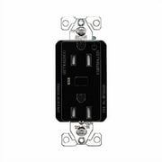 Eaton WFTRCR15-BK-SP-L Wi-Fi Smart Receptacle Works with Alexa, Black - A Certified for Humans Device