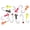 Assorted, variant on Eagle Claw Lazer Sharp Pro-V Ball Head Jigs, Fishing Hooks, Pink, 1/8 oz., 10 Pack