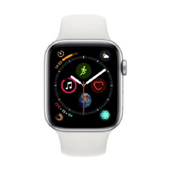 Restored Apple Watch Gen 4 Series 4 40mm Silver Aluminum - White Sport Band MU642LL/A (Refurbished)