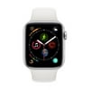 Restored Apple Watch Gen 4 Series 4 40mm Silver Aluminum - White Sport Band MU642LL/A (Refurbished)