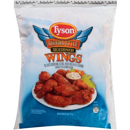 Tyson® Uncooked Buffalo Style™ Seasoned Wings Sections 2.5 lbs