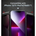 thumbnail image 3 of MAGIC JOHN 2 Pack Screen Protector for iPhone 13/13 Pro/14/16E Tempered Glass HD Clear Screen Saver Shockproof Ease of Installation, 3 of 12