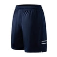 thumbnail image 4 of Mens Athletic Shorts 7 Inch Elastic Waist Lightweight Quick Dry Running Shorts for Workout Running Hiking Navy S, 4 of 4