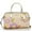 Sand Multi Floral Print, variant on Women's Rowan Zip Satchel Bag in Signature Canvas with Floral Print (Sand Multi)