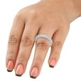 thumbnail image 4 of Pompeii 4Ct Diamond Eternity Wedding Ring Lab Grown Diamonds 14k White Gold (G,VS2-SI1), 4 of 4