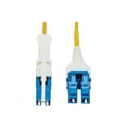 thumbnail image 2 of Eaton Tripp Lite Series 400G Duplex Singlemode 9/125 OS2 Fiber Optic Cable (CS-UPC/LC-UPC), Round LSZH Jacket, Yellow, 3 m - Network cable - CS/UPC single-mode (M) push/pull to LC/UPC single-mode (M) push/pull - 3 m - fiber optic - duplex - 9 / 125 micron - OS2 - blue, yellow, 2 of 5