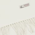 thumbnail image 3 of TZ Promise Men Women's White Scarves Solid Plain Classic Soft Long for Winter Warm, 3 of 4