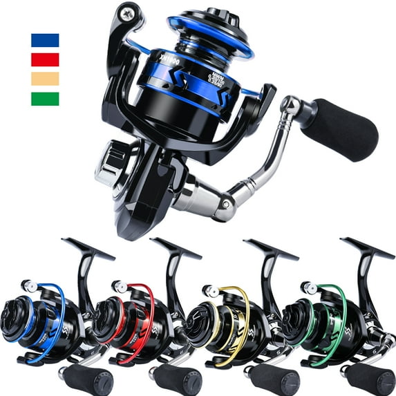 Sougayilang Mini Spinning Fishing Reel Ultra Light 2+1BB with 5.2:1 Gear Ratio Ice Fishing Reel