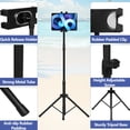 thumbnail image 3 of IAJXWI Tablet Tripod, Portable 21.6" to 57" Height Adjustable Tripod Mount, 360 Degree Rotating Tablet Floor Stand, 5-12.9 inch Devices, 3 of 10