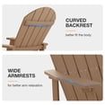 thumbnail image 4 of WINSOON Outdoor Rocking Chair,Adirondack Rocking Chair-Teak, 4 of 7