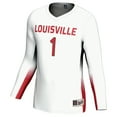 thumbnail image 2 of Unisex GameDay Greats #1 White Louisville Cardinals Lightweight Volleyball Jersey, 2 of 4