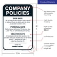 thumbnail image 3 of Sigo Signs Room Decor Company Policies Sign, 3 of 8