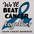 thumbnail image 4 of Inktastic We'll Beat Cancer Together- Colon Cancer Awareness Tote Bag, 4 of 4