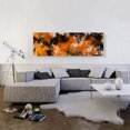 thumbnail image 2 of ARTCANVAS Orange Black Tan Modern Panoramic Canvas Art Print - Size: 60" x 20" (1.50" Deep), 2 of 9