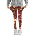 thumbnail image 6 of Odeerbi 3-8 Years Kids Girls Leggings Valentine's Day Stretchy Tights Compression Pants Summer High Waist Soft Pantyhose, 6 of 6