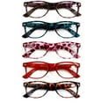 thumbnail image 2 of 5 Pairs Comfortable Classic Reading Glasses for Men or Women – Lightweight Readers with Spring Hinges CR09 +3.00, 2 of 4