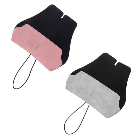 ETEREAUTY 2-Pack Sunglasses Case Lightweight Eyeglass Holder Fits Reading Glasses and Sunglasses