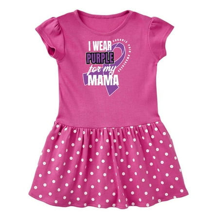 

Inktastic Chronic Pain I Wear Purple For My Mama Gift Baby Girl Dress