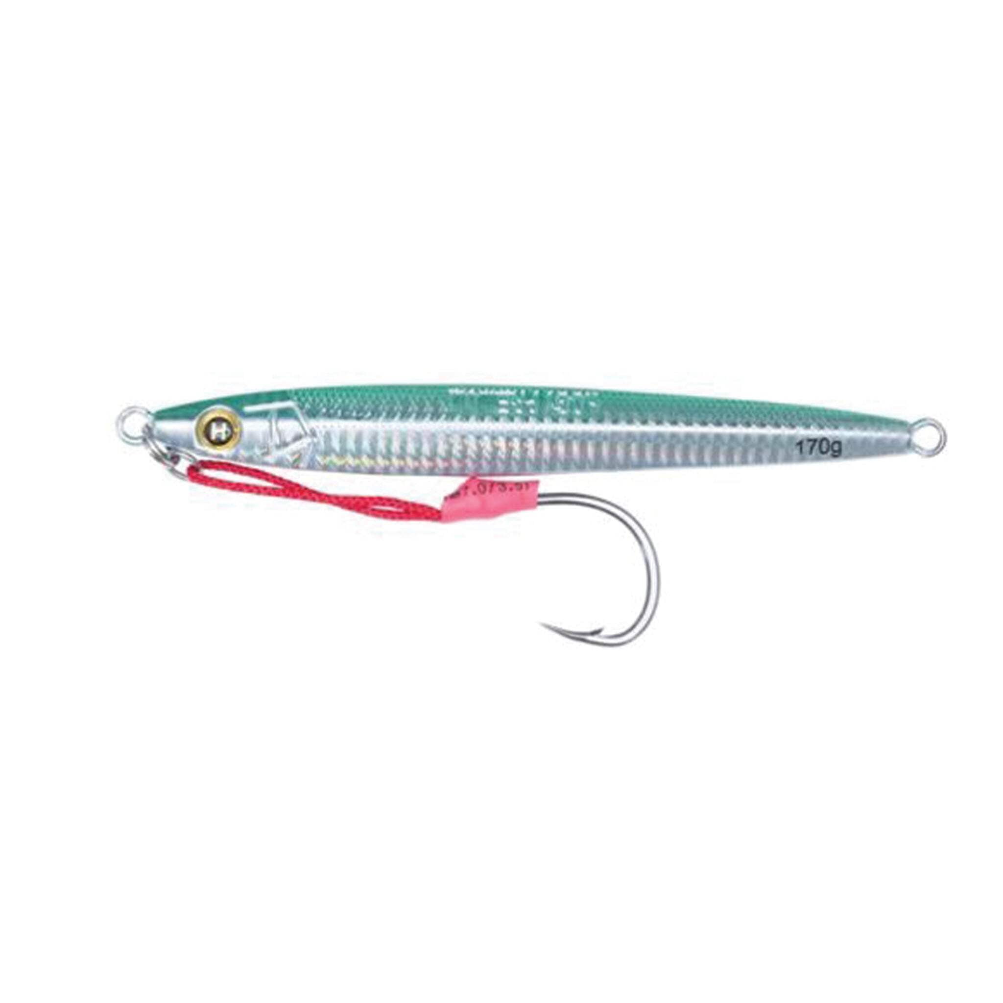 Hogy Sand Eel Jig with Teaser Assist Hook, 6.5oz, Olive