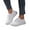 White, variant on LUXUR Women Sneakers Workout Tennis Shoes Lightweight Running Shoe Breathable Athletic Sneaker Women's Trainers White 7
