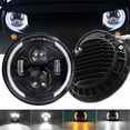 thumbnail image 5 of 1pcs 7'' inch LED Headlight Halo Angle Eye Light For Land Rover Defender 90 110, 5 of 8