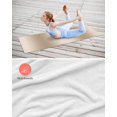 thumbnail image 4 of Khaki Ombre Yoga Towel for Hot Yoga Non Slip, Modern Abstract Art Farmhouse Gradient Yoga Mat Towel Absorbent Yoga Sweat Towels Microfiber Hot Yoga Blanket for Bikram Pilates 26"x74", 4 of 7
