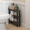 thumbnail image 2 of Furinno TURN-N-TUBE 3-Tier Toolless Narrow Storage Rack 5.7" Amber Pine, 2 of 6
