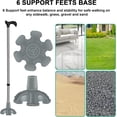 thumbnail image 6 of Heavy Duty Rubber Cane Tip - 6 Support Feet, 3/4 inch, Self Standing for Walking Canes & Sticks, 6 of 7