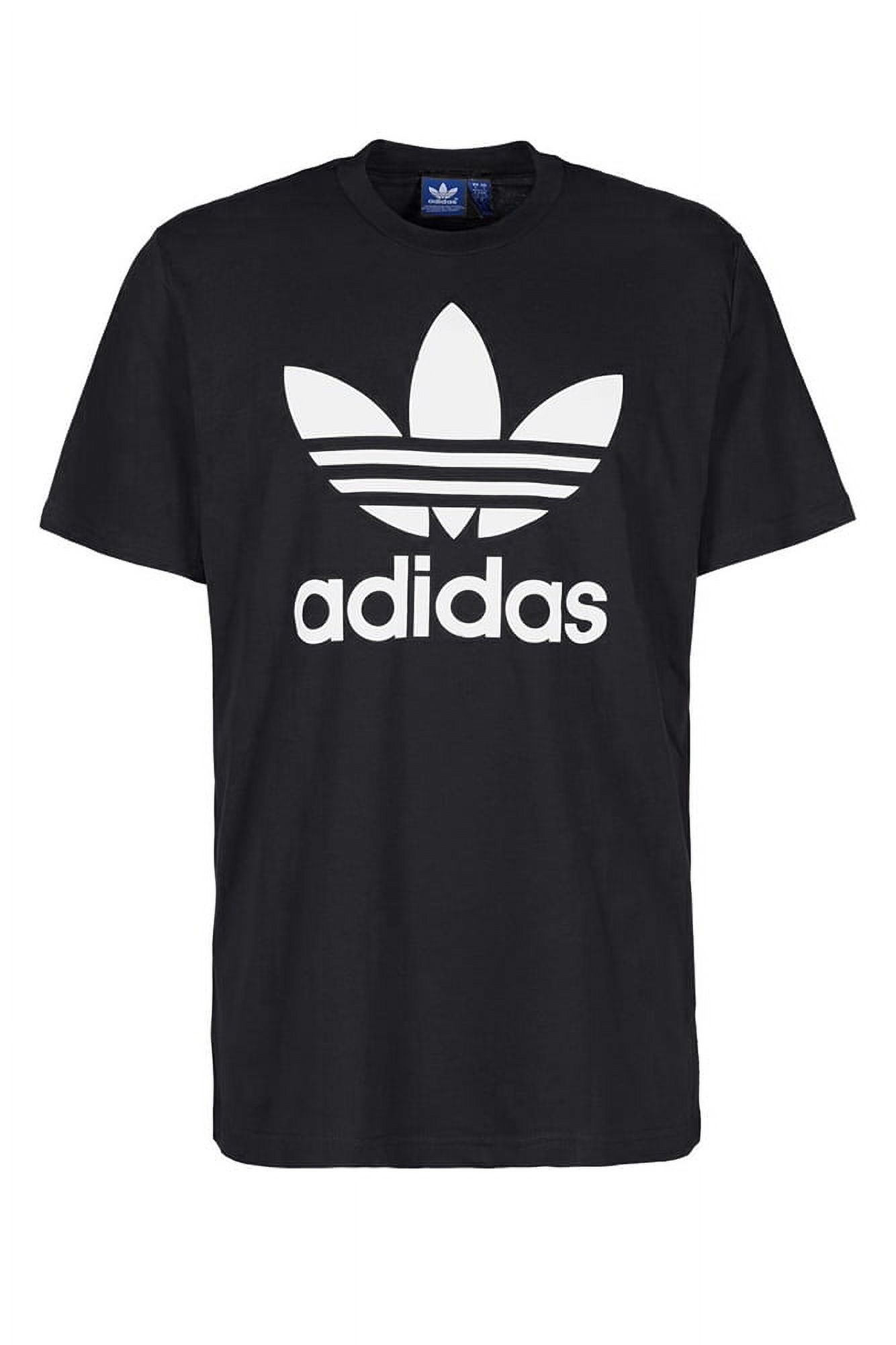 Adidas Trefoil Logo Men's Short Sleeve T-Shirt Black photo 1
