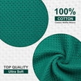 thumbnail image 2 of decorUhome 100% Cotton Waffle Weave Dish Cloths, 8 Pack - 12 x 12 Inches, Super Soft Absorbent Quick Drying Dish Towels, Green, 2 of 7