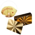 thumbnail image 2 of 1 Set Waterproof Playing Cards Plastic Poker Shiny Playing Cards Tool Entertainment Prop Game Toy for Home Bar Office (Golden), 2 of 8