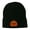 Black, variant on Halloween Goofy Jack o Lantern Embroidered Long Beanie - Maroon OSFM