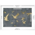 thumbnail image 5 of Art.com Silhouettes in Flight III Art Print by Jennifer Goldberger, White Frame Wall Art, 29" x 21", 5 of 5