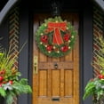 thumbnail image 5 of Pre-lit Artificial Christmas Wreath, 40 Led 16 Inch Spruce Berries, 5 of 5