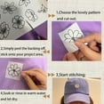 thumbnail image 2 of 2 Pack Water Soluble Embroidery Stickers Hand Sewing Embroidery Aid Paper, 2 of 8