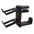 thumbnail image 3 of Soporte para auriculares con brazo giratorio, abrazadera para cables, organizador, regalos, accesorios de metal. Negro, 3 of 9