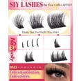 thumbnail image 4 of Extensiones de Pestañas Newcally SIY Racimos de Pestañas 10-19mm Rizado D, 4 of 6